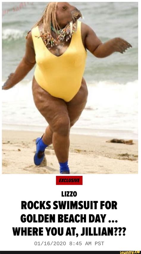 LIZZO ROCKS SWIMSUIT FOR GOLDEN BEACH DAY WHERE YOU AT, JILLIAN??? 01 ...