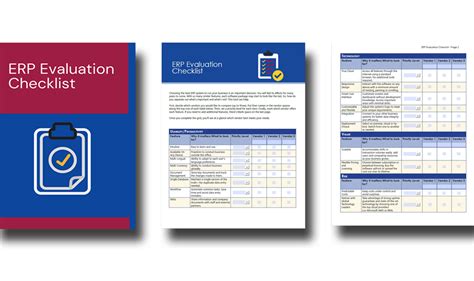 ERP Evaluation Checklist - Free eBook - Top ERP consultant - NC