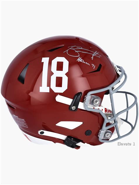 "Autographed Alabama football helmet sticker" Sticker for Sale by ryderrigsbee | Redbubble