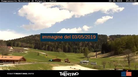 Webcam Folgaria - Fondo Grande, Passo Coe, Fondo Piccolo Costa e Fiorentini