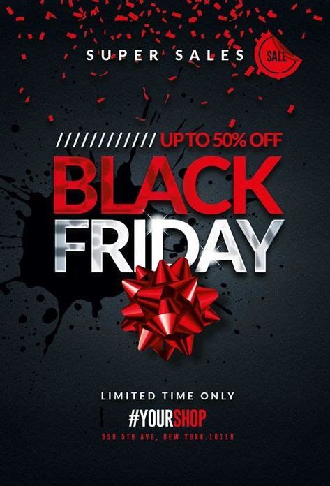 2 Black Friday Flyer Psd | Black friday, Flyer size, Flyer template