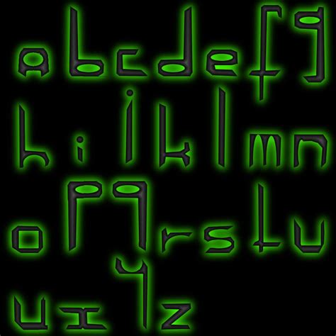 glowing font by iosonosmashboy on DeviantArt