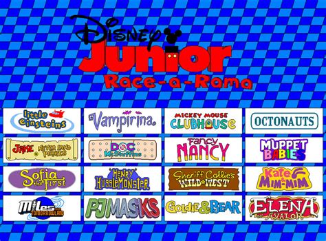 Disney Junior Race-a-Rama by Gamekirby on DeviantArt