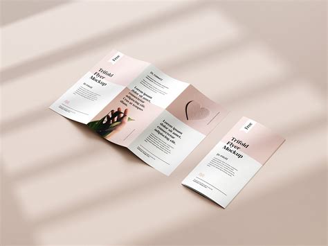 Free tri-fold DL flyer mockup | Behance