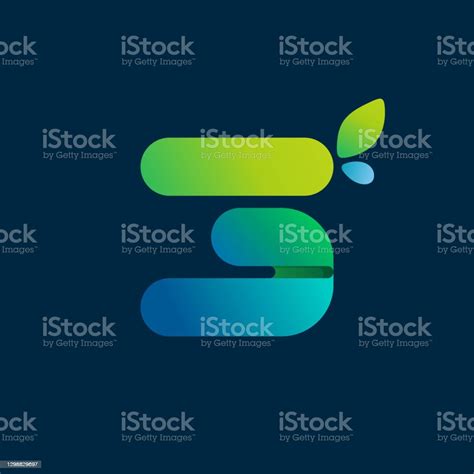 Number Three Green Gradient Eco Logo Stock Illustration - Download ...