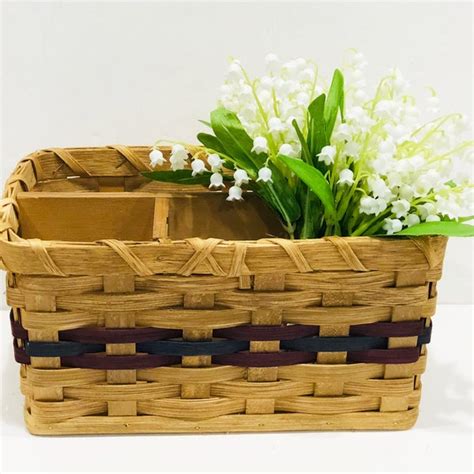 Wood Slat Basket - Etsy