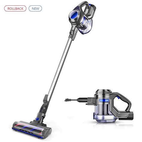 Cordless Vacuum Cleaner 10Kpa 4 in 1 Lightweight Stick Vacuum Ultra-Quiet Rechargeable Handheld ...