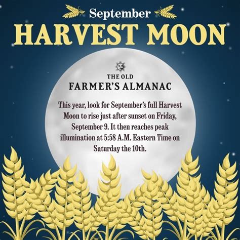 The Old Farmer's Almanac on Instagram: "Learn how the Harvest Moon got ...