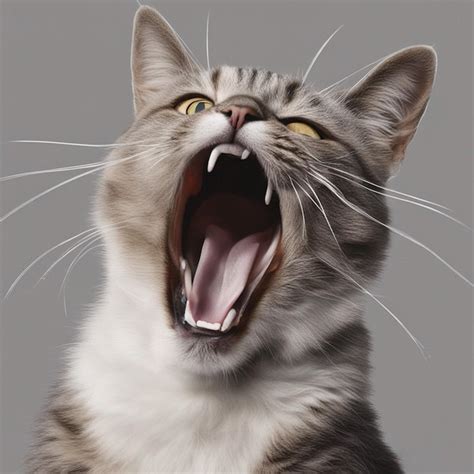 Premium Photo | Cat Open Mouth Singing Fantasy Image Ai Generated