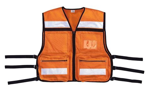 Hi Visibility EMS Rescue Vest Adjustable Reflective Medic Emergency Sa ...