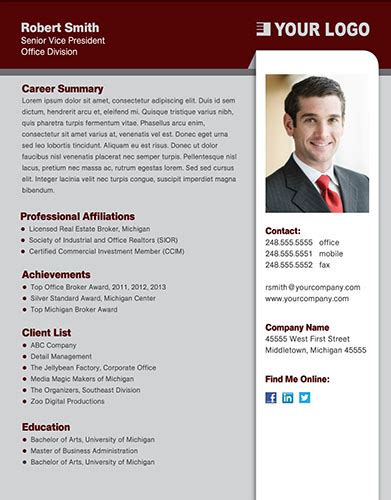 Professional Profile Templates