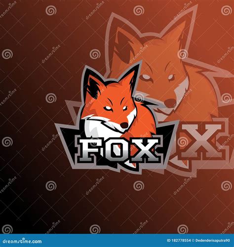 Fox Logo Mascot Design Vector with Modern and Emblem Style. Fox Head Illustration for Sport Team ...