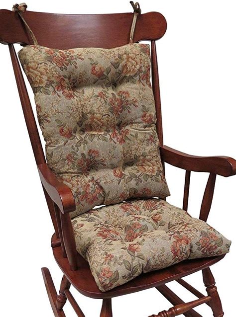 Amazon.com: Klear Vu The Gripper Non-Slip Somerset Tapestry Jumbo Rocking Chair Cushions: Home ...