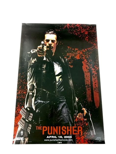 The Punisher Signed Marvel Movie Poster Creator Gerry Conway JSA ...