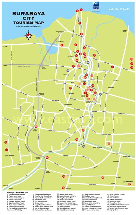 Profil Kota Surabaya: Letak Geografis, Peta Wilayah, & Wisata