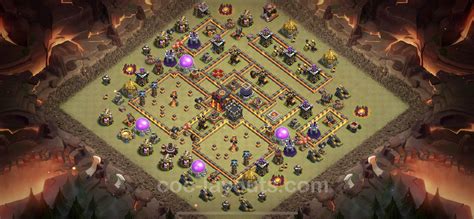 Best Anti 3 Stars War Base TH10 with Link, Anti Everything - Town Hall Level 10 CWL Base Copy ...