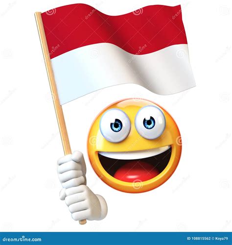 Emoji Holding Polish Flag, Emoticon Waving National Flag of Poland 3d ...