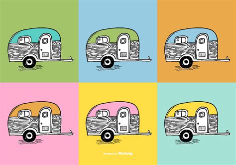 Trailer Camper Vectors 120187 Vector Art at Vecteezy