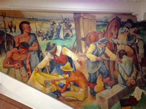 travels: 1938 WPA Murals, Flushing High School, Flushing,Queens. New York, New York