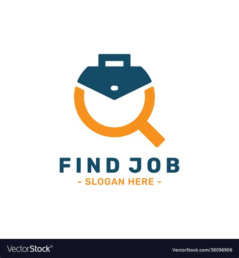 Find job logo design template Royalty Free Vector Image