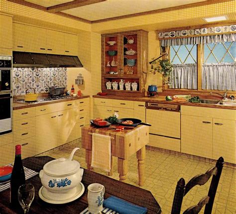 1970s kitchen design - one harvest gold kitchen decorated in 6 distinct '70s styles - Retro ...