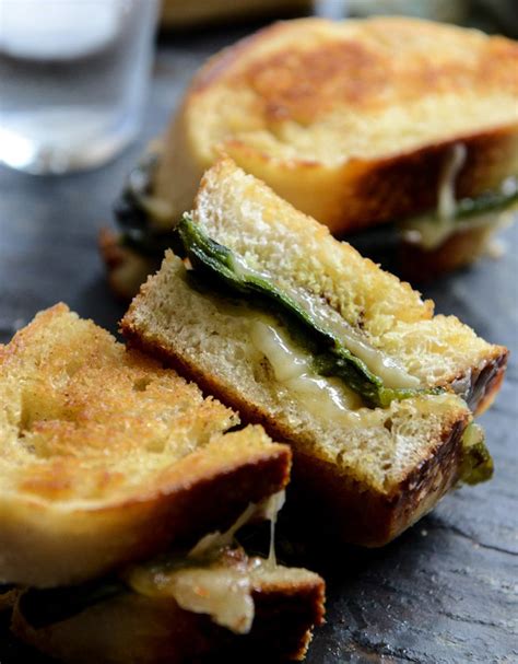 Sourdough Grilled Cheese with Roasted Poblanos, Smoked Cheddar and Curried Brown Butter | Brown ...