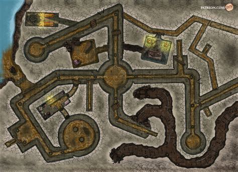 [OC] My Crappy Sewer Map [battlemap] [3000x2173px] [sewers] : r/FantasyMaps