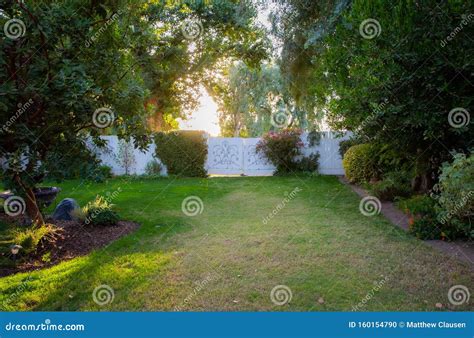 Beautiful Manicured Lawn in a Spring Garden. Stock Photo - Image of ...