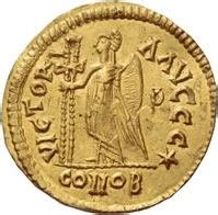 Solidus in the name of Julius Nepos (Milan) - Kingdom of Italy – Numista