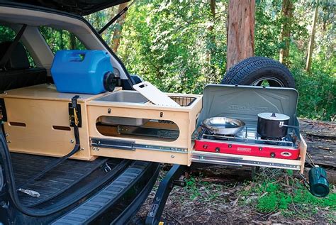 This Pull-Out Kitchen Turns Almost Any SUV into a Great Car Camper | Gear Patrol | Suv camping ...