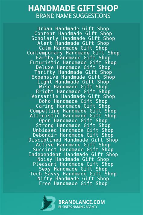 857+ Handmade Gift Shop Name Ideas List Generator (2024)