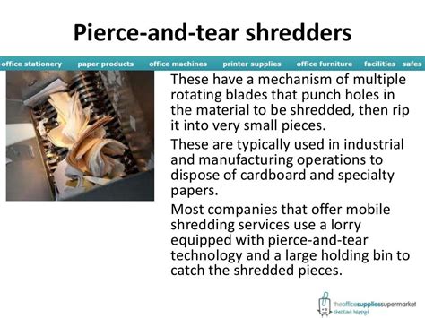 Paper shredder types