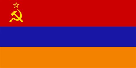 Armenian SSR but it has the nice orange : r/leftistvexillology