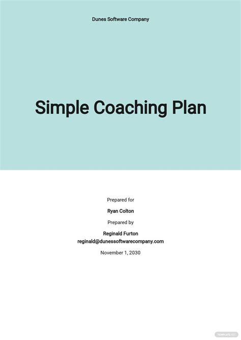 Sales Coaching Plan Template - prntbl.concejomunicipaldechinu.gov.co