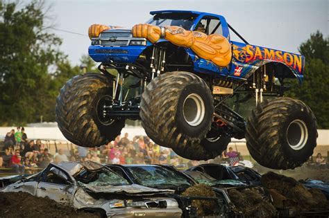 Monster truck rally during Midland County Fair 2017