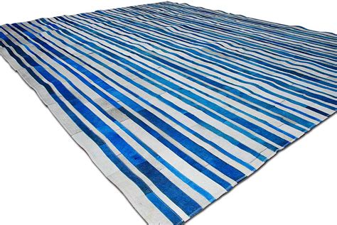 Stripes Design Cowhide Patchwork Rug | 100% GENUINE LEATHER … | Flickr