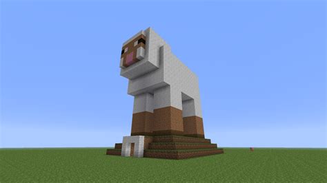 Sheep Shaped Wool Farm Minecraft Map