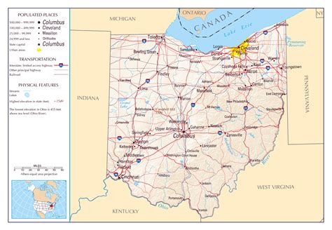 Map Of Ohio State