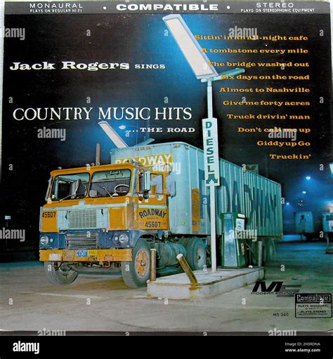 1960s Country Music Hits Original Vintage Lp Record Album Vintage Vinyl Roadway Truck Stock ...