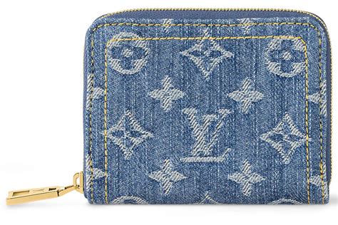 Louis Vuitton Zippy Coin Purse Monogram Denim Blue in Cotton Denim with Gold-tone - US