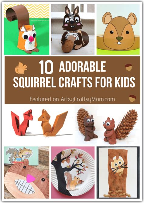 10 Absolutely Adorable Squirrel Crafts for Kids