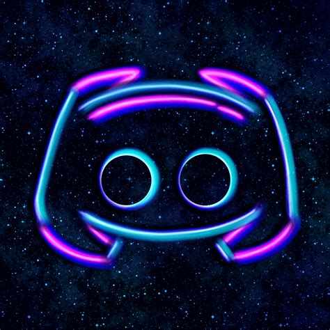 Neon discord icon on Behance