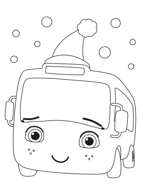 Little Baby Bum Christmas Bus coloring page - Download, Print or Color ...