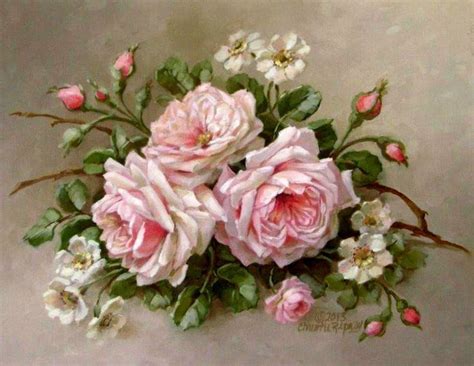 Pin by 💕🌸 Miss Lily Bliss 🌸💕 on Rosebud Cottage | Rose painting, Floral painting, Flower art