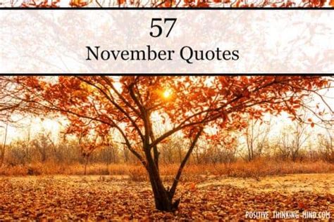 November Quotes and November Sayings | Positive Thinking Mind