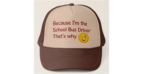 School Bus Driver Hat | Zazzle