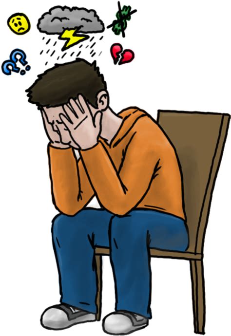 Overwhelmed Guy - Cartoon Clipart - Full Size Clipart (#3574794) - PinClipart