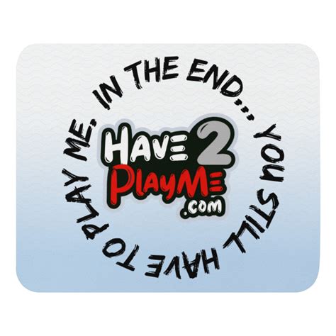 Mouse Pad (logo) Black - Have2PlayMe.com