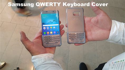 Samsung QWERTY Keyboard Cover hands-on [S6 Edge+, Note 5, S6 & S6 Edge ...