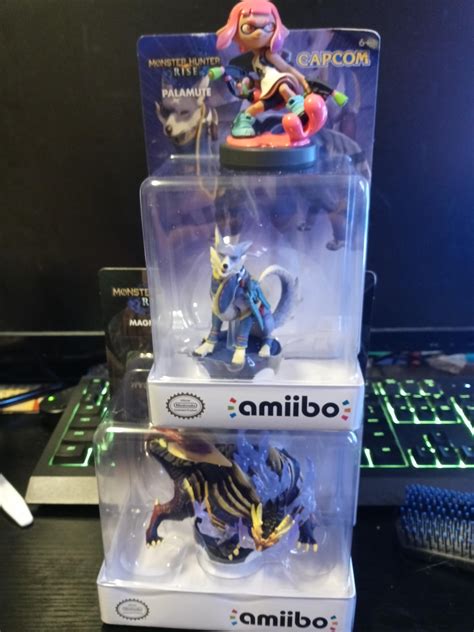 With these I am now 7 amiibo from a full collection of over 200!!!! Got the extra Magnamalo for ...